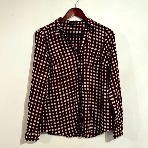 The Limited Ashton Checkered Blouse - Picture 1 of 5